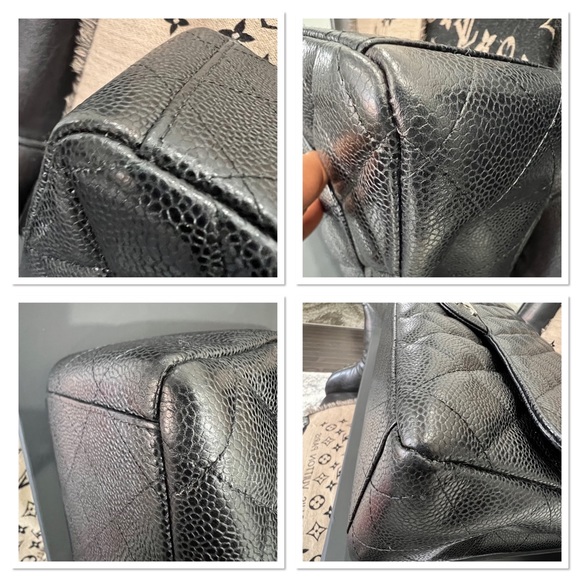 🔥Authentic Chanel Classic Flap Maxi in Black Caviar Leather and Silver Hardware - Picture 8 of 16